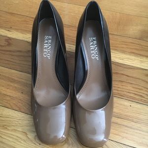 Franco Sarto Ombré brown to tan heels, size 7.5M